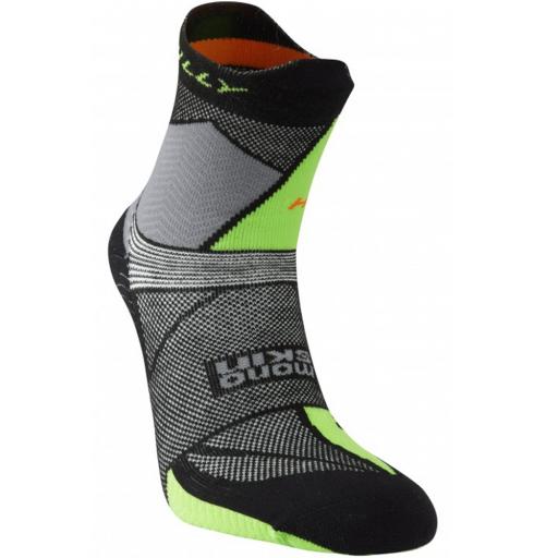 Hilly Ultra Marathon Fresh Anklet Polygiene Anti-Odour Trail Running Socks with Merino Wool