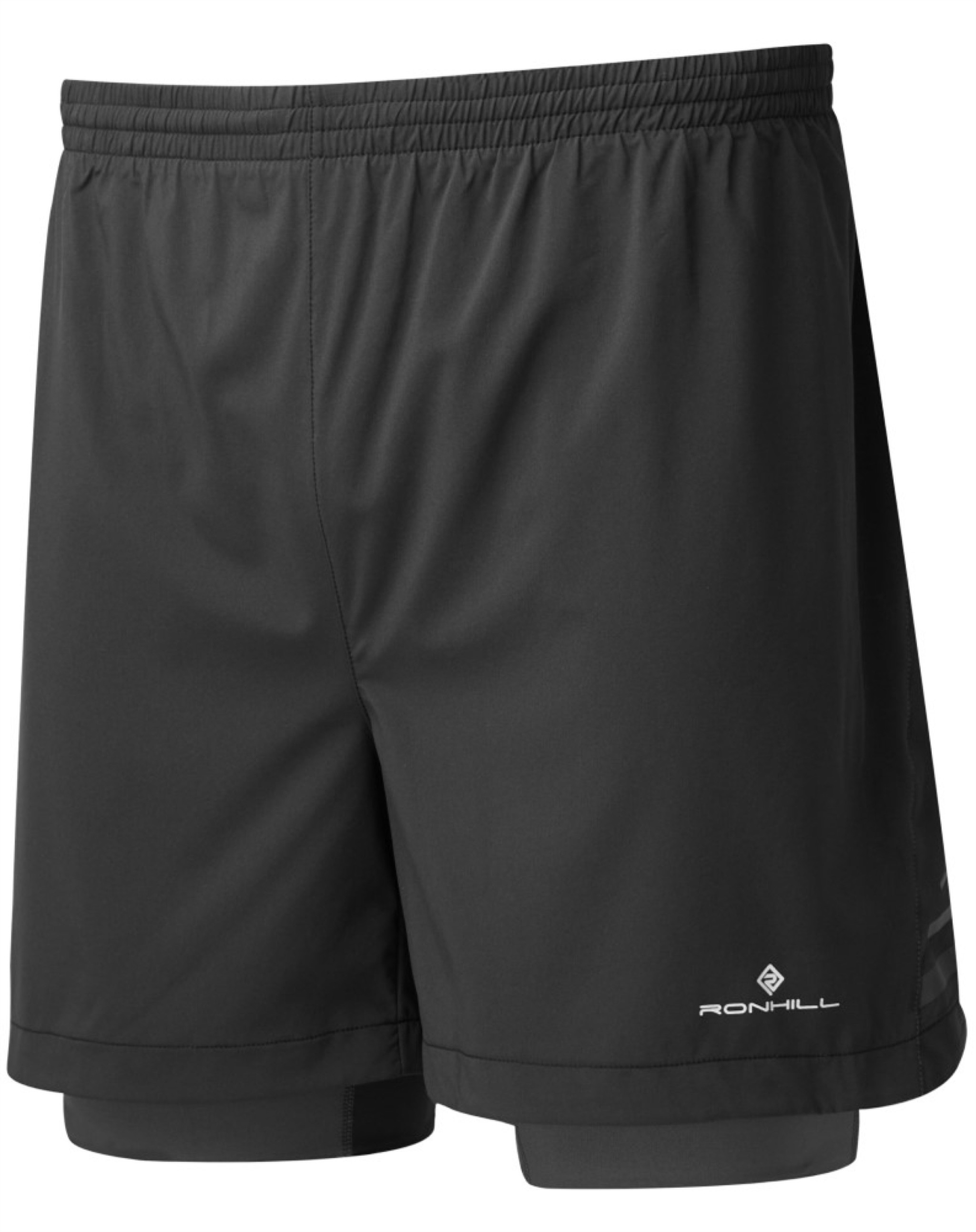 RONHILL Mens STRIDE CARGO Sports Running SHORTS with Rear Security & Gel Pockets 