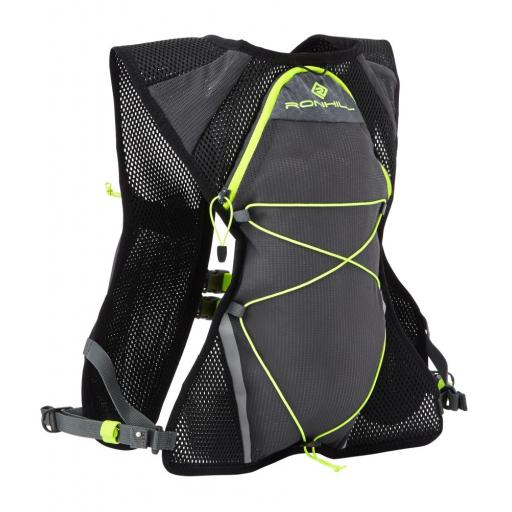 Ronhill Nano 3 Litre Vest Pack Running - Charcoal / Yellow