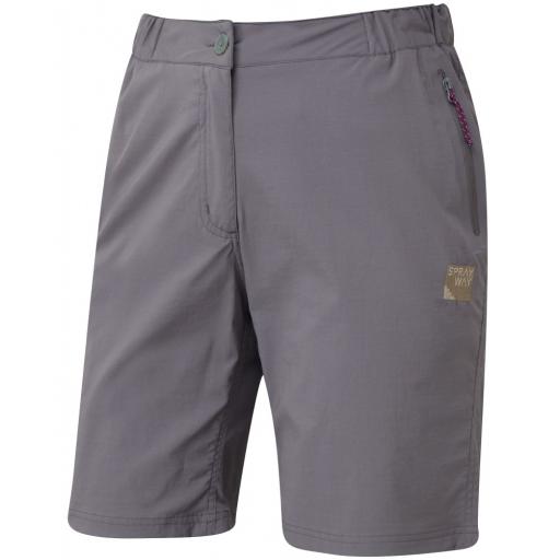 Sprayway Womens Escape Lightweight Hiking and Travel Shorts - Grey