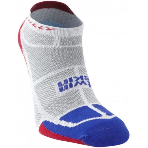Hilly Mens Twin Skin Socklet Anti-Blister Sports Running Socks - Gray