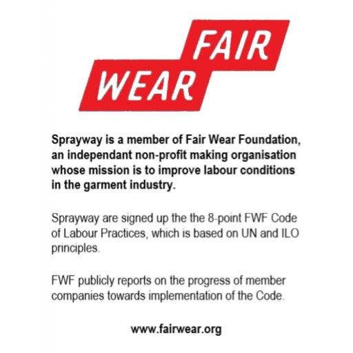 Sprayway Fair Wear Foundation Tag