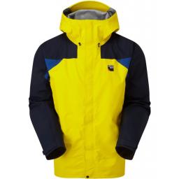 Sprayway Mens Torridon Waterproof Jacket Front Lightning Yellow Blazer Blue Yukon