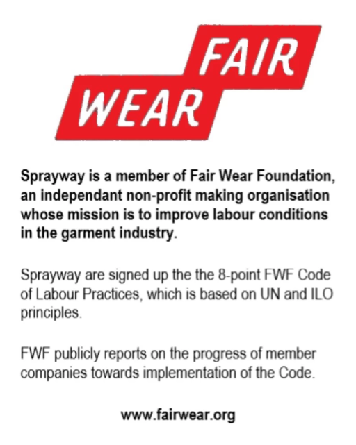 Sprayway Fair Wear Foundation Tag