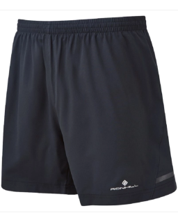 Ronhill Men's Stride black 5 in shorts Front