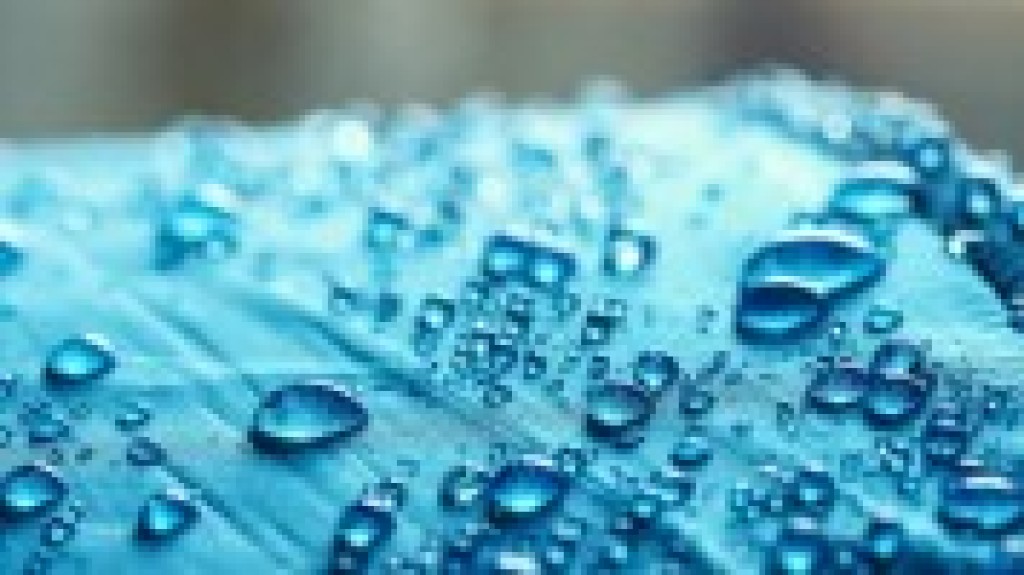 Breahable Waterproof Fabric with Water Droplets