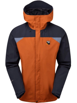 Sprayway Mens Reaction Waterproof Jacket Ginger Orange Blazer Blue Sea Front