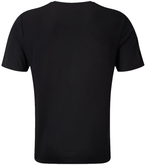 Ronhill Mens Core Short Sleeve T-Shirt Black Bright White Rear
