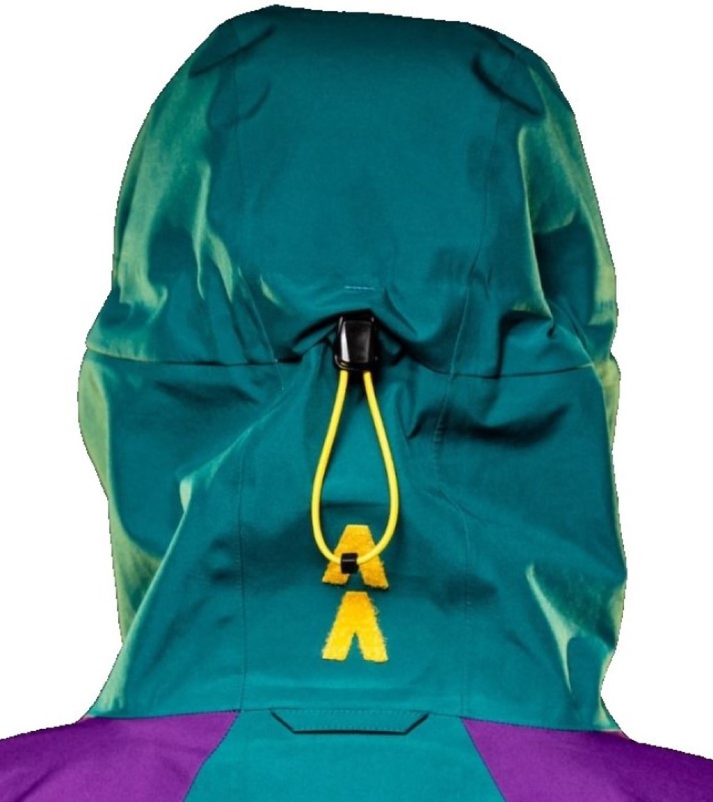 Hood with Draw Cord Volume Adjustment which clamps to your head.