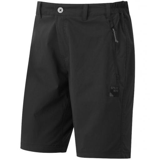 Sprayway Compass Shorts | Mens Black Walking Shorts