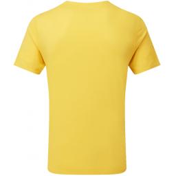 Ronhill Mens Core Short Sleeve T-Shirt Yellow Sulphur-Firecracker Rear