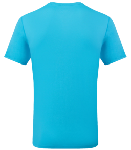 Ronhill Mens Core Short Sleeve T-Shirt Blue Cyan-Acid Lime_Rear