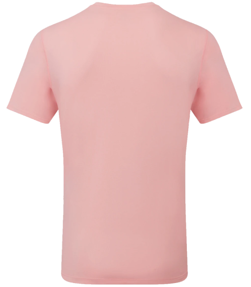 Ronhill Mens Core Short Sleeve T-Shirt Pink Bubble Gum Marl Rear_801.png