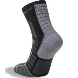 Hilly Twin Skin Socks Black Grey Marl Rear Side