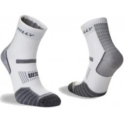 Hilly Socks Mens Twin Skin Anklet White Grey Marl Front-Rear Side_801.jpg