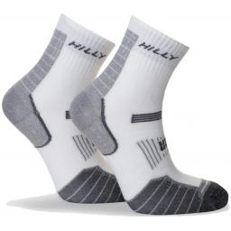 Hilly Socks Mens Twin Skin Anklet White Grey Marl Side2.png