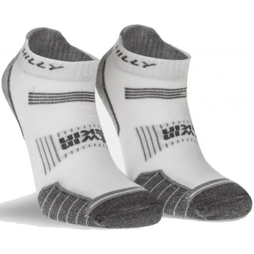 Hilly Monoskin Cushion Running Socks White/Black/Grey *NEW* 