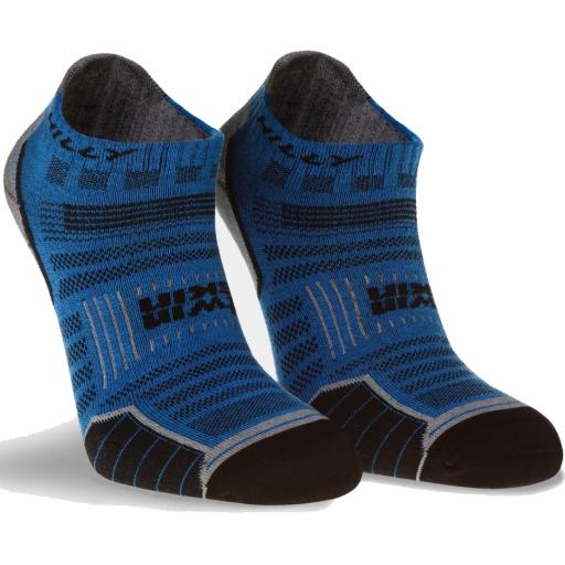 Hilly Twin Skin, Mens No Show Socks, Running Socklets, Blue