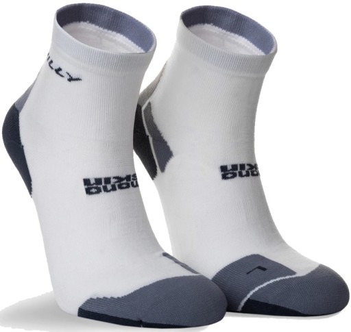 Hilly Unisex Marathon Fresh Running Anklet Grey White Sports Breathable 