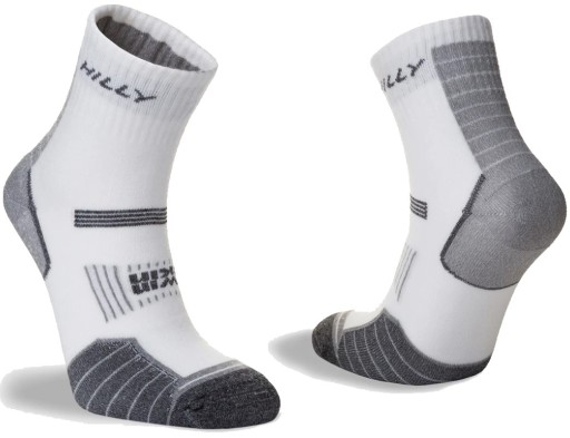 Hilly Socks Mens Twin Skin Anklet White Grey Marl Front-Rear Side_801.jpg