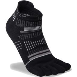 Hilly Toe Socklet Minimum Cushioning Black Grey Light Grey Angle Front_801.jpg