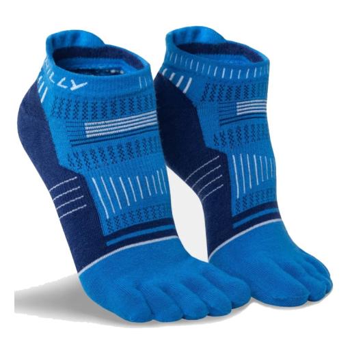 Hilly Toe Socks, Invisible Trainer Socks, Toe Seperating Socks Blue