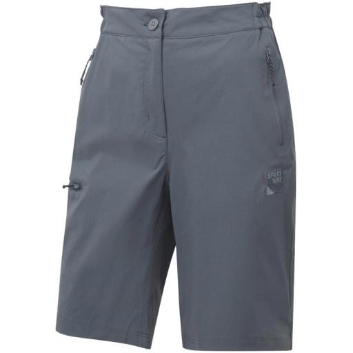 Sprayway Womens Escape Lightweight Hiking and Travel Shorts - Turbulence Grey